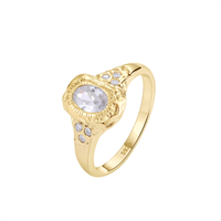 Atum ring forgyldt